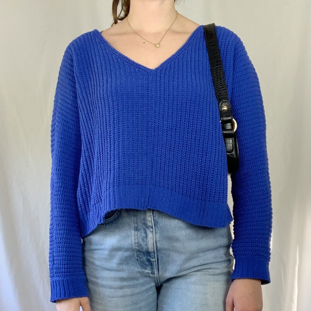 Vintage Blue Knit Sweater